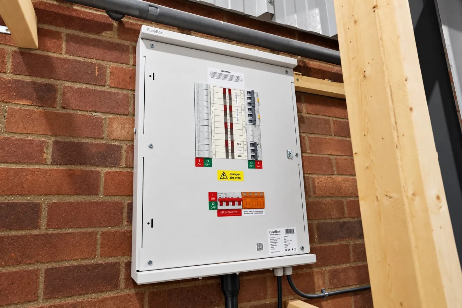 Installed three phase distribution board